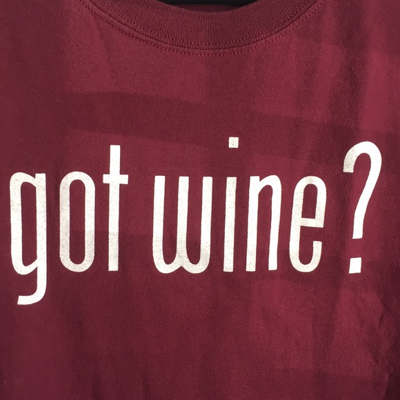 GOT WINE? Maroon T-Shirt, Men’s Large - Picture 2 of 4